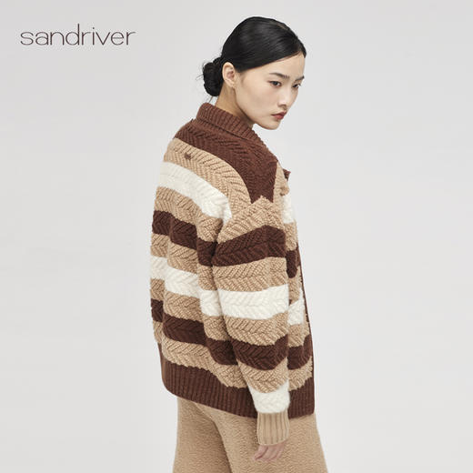 西藏羊绒双开拉链开衫SJF96W315N 商品图4