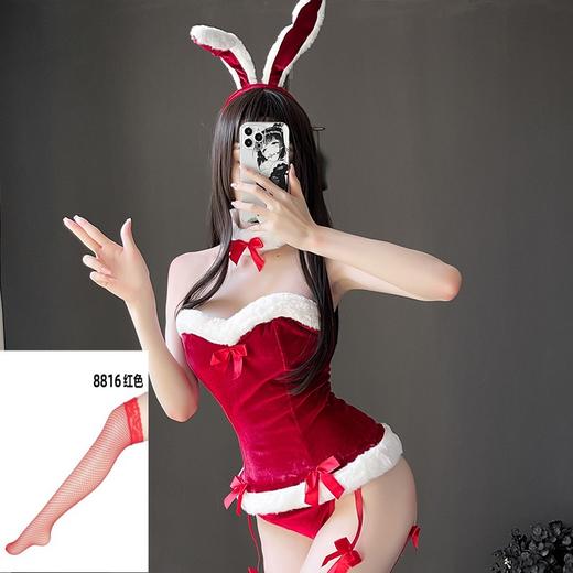 【圣诞战袍，纯欲甜美兔女郎】情趣内衣性感兔女郎制服，性感且飘逸灵动妩媚，激情免脱猫女可爱角色扮演套装睡衣女跨年服QQ 商品图13
