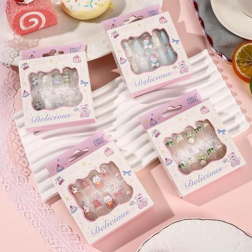 纪念日百货X-603指尖烘焙穿戴美甲假指甲159854278 商品图0