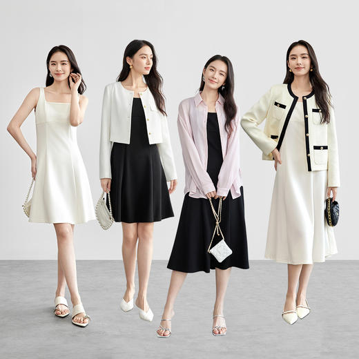【内购】25年春通勤系列长短两款版型解构赫本风无袖背心针织连衣裙-57779 商品图3