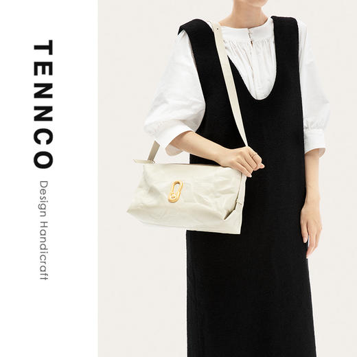 TENNCO【大白金包】2024新款植鞣皮枕头包通勤大容量单肩斜挎女包 商品图2