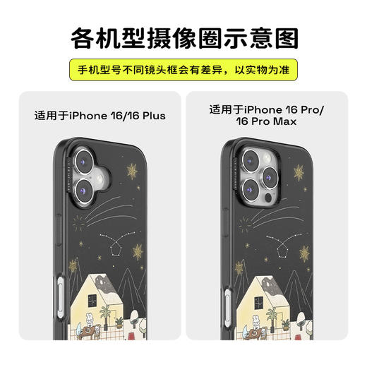 【房间·手机壳】银河雪屋 POPCASE手机壳 MagSafe Popcase磁吸款 黑色 雪人 卡通 iPhone 16/15/14/13 商品图2