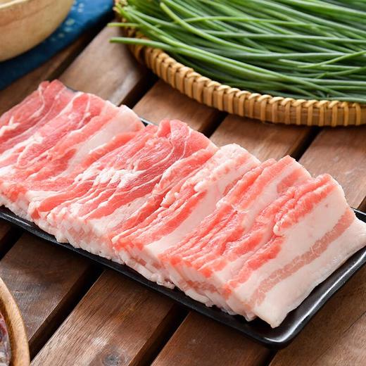 冷鲜 悦跑山带皮五花肉片300g/盒（火锅/烧烤） 商品图0
