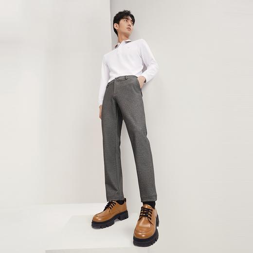 【针织弹力】柒牌男装休闲裤男秋季新品商务百搭中腰修身直筒长裤127H72240 商品图3