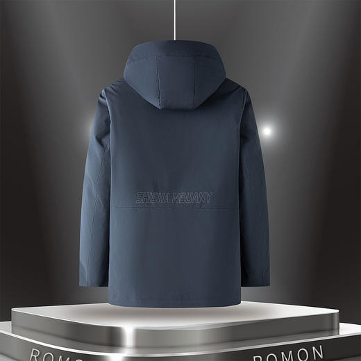 【连帽可拆卸】罗蒙秋冬季男装时尚百搭男士羽绒服保暖舒适羽绒服男休闲男士外套 商品图7