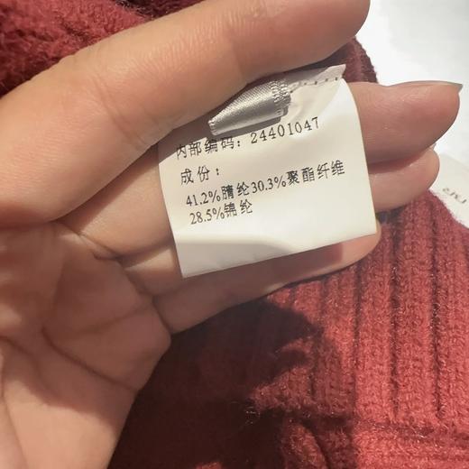 ZB1帽领小图宽松毛织上衣41005 冬季 244010470321 商品图5