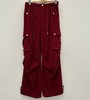 ZB1抽绳绒面工装阔腿裤40915（黑红） 冬季 944010220321 商品缩略图4