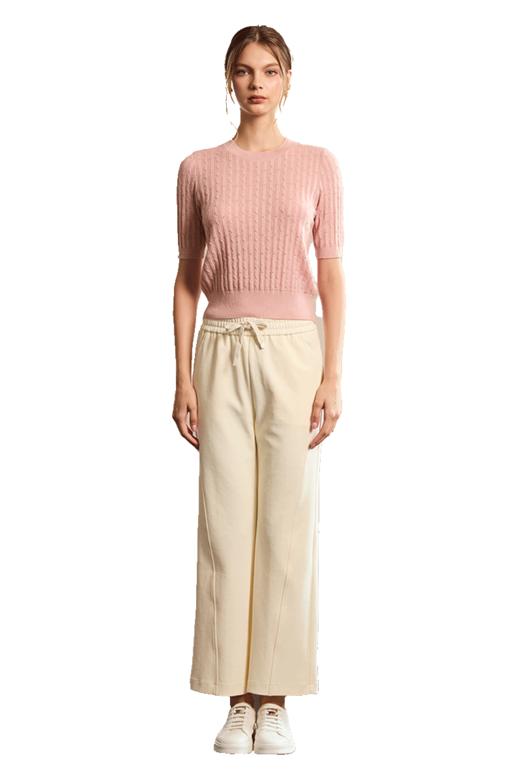 VIVIAN LIU薇薇安刘TD2446311初秋女装新款绣金线套头短袖毛衫 商品图5