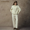 Famecoco范可儿绣花磨毛斜纹衬衣宽松直身慵懒风衬衫简约新中式FAC8BH011 商品缩略图4
