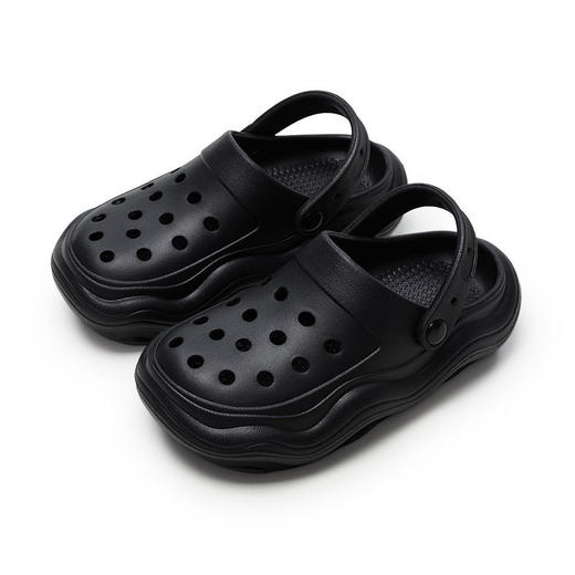 【随意搭都有型，厚底两穿洞洞鞋】优调新款包头洞洞鞋，变EVA材质轻盈舒适，不易脏冲洗方便，厚底增高情侣外穿防滑休闲沙滩鞋半拖鞋QQ 商品图8