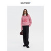 SELFWHO羊驼毛混纺粉色毛衣女2024新款秋冬宽松保暖慵懒针织上衣 商品缩略图2