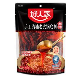 【亚欧超市】好人家清油麻辣火锅底料500g/袋