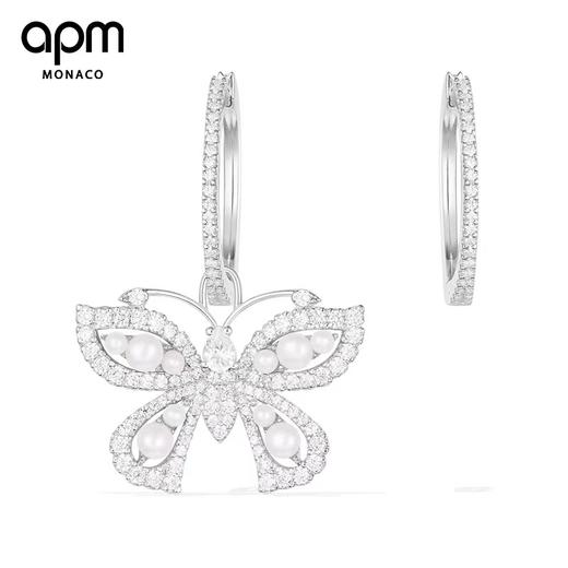 AP*珍珠蝴蝶两用不对称耳环，特别仙！ 商品图0