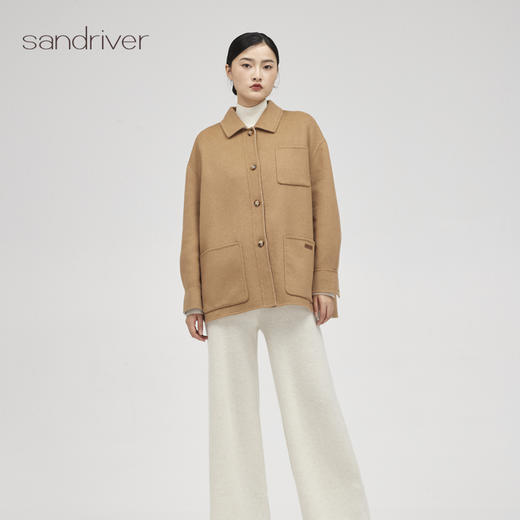 西藏双面呢羊绒女外套SJF96W272N 商品图2