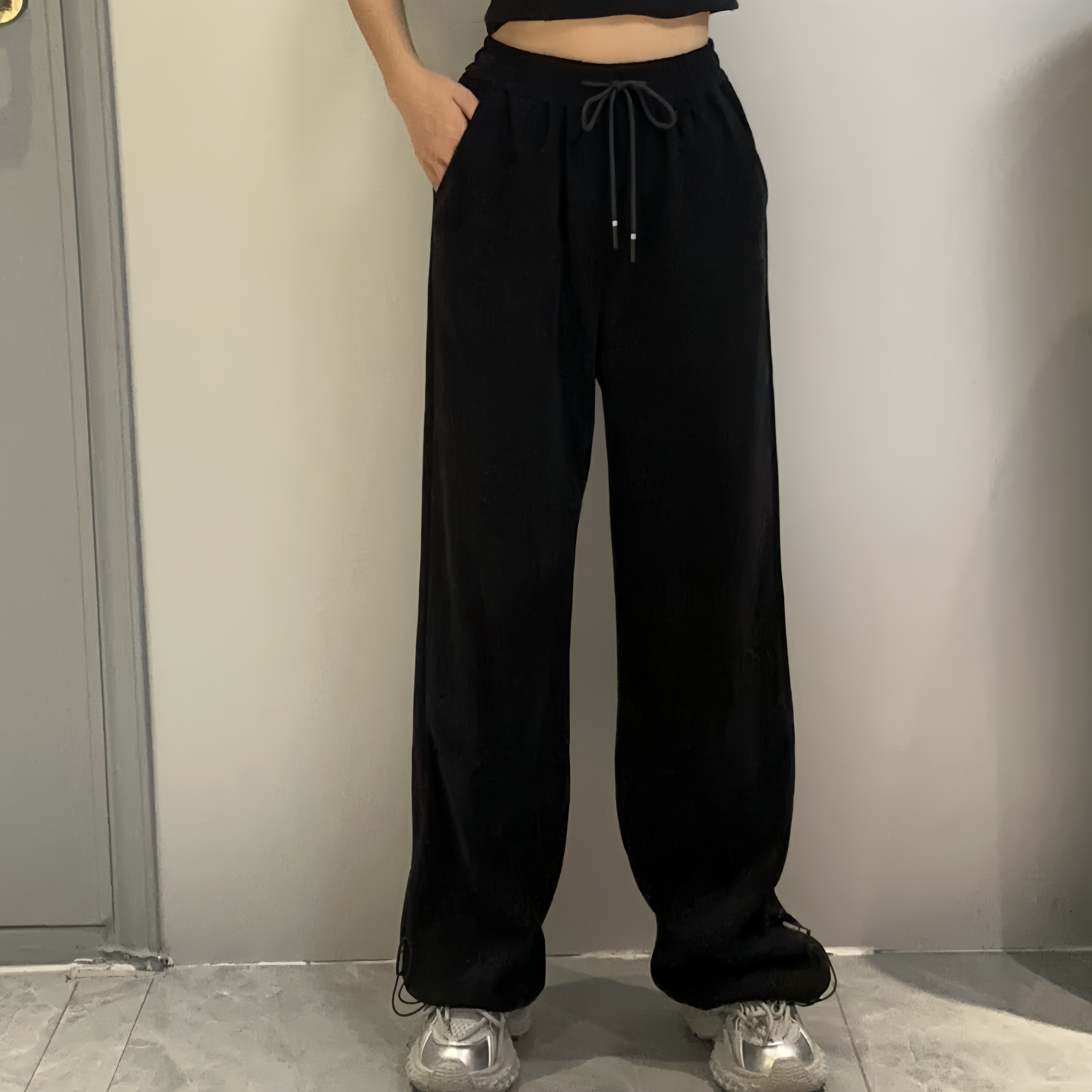 ZB1抽绳小标基础阔腿裤40915 冬季 944020390321