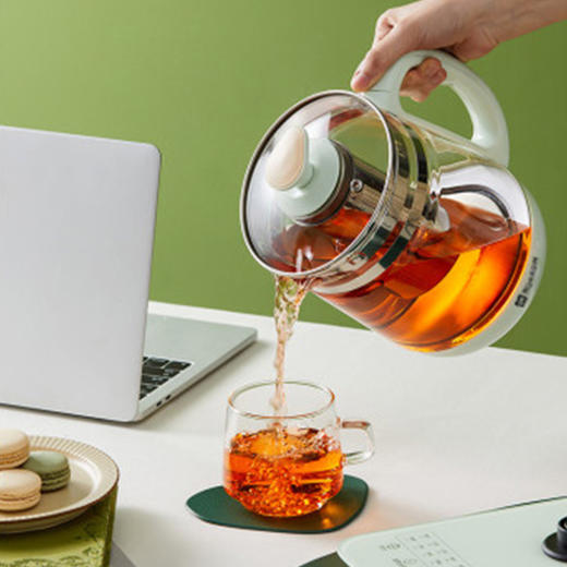 磨客 | 多功能养生壶MK-519 绿+热牛奶杯（带滤网）MK-383绿//黄/粉 商品图3