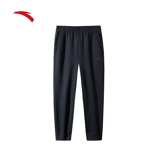 安踏（ANTA）加绒卫裤男秋冬新款针织运动长裤束脚休闲运动裤子152447325N 商品图4