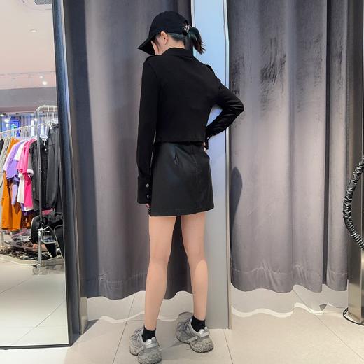 N百搭不规则PU皮半裙 冬季 991174323239 商品图1