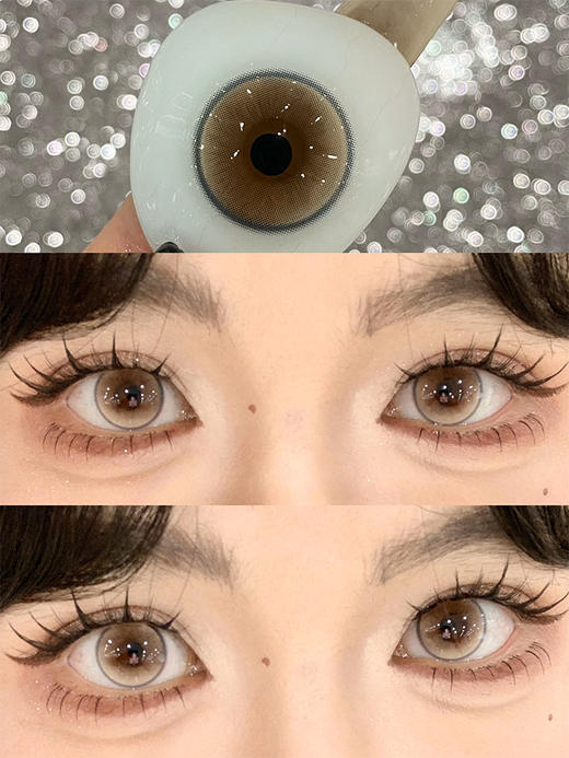 Wecute半年抛 | 晴空蓝&晴日棕 14.2mm白狮参考着色中大直径 | 半年抛 商品图5