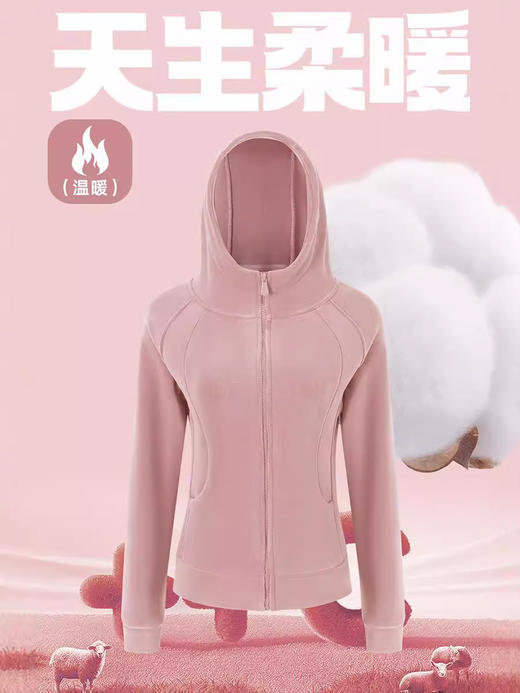 【双面德绒连帽卫衣】秋冬新款 加绒奥粒绒摇粒绒 小个子加厚打底外套 商品图4