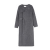 西嘉羊毛圆领设计感腰带高智淡人风廓型大衣2024冬新 商品缩略图4