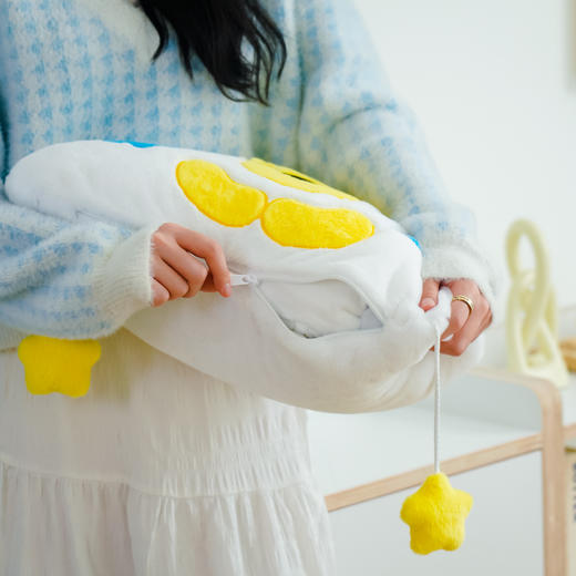 秋冬系列袋鼠团团毛绒抱枕毯子二合一 商品图3