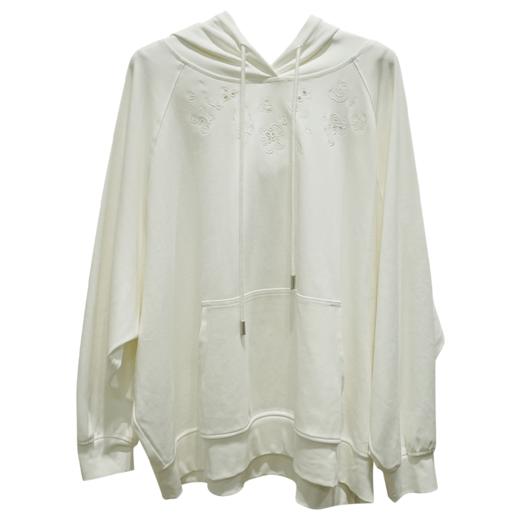 VIVIAN LIU薇薇安刘D2417305梅春女装新款连帽绣花长袖针织衫 商品图4