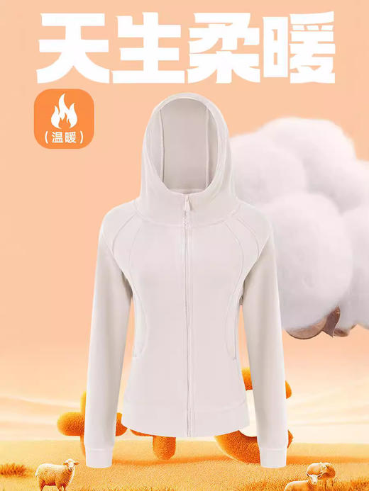 【双面德绒连帽卫衣】秋冬新款 加绒奥粒绒摇粒绒 小个子加厚打底外套 商品图1