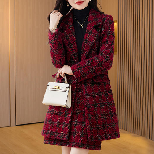 加厚保暖日韩时尚气质，显瘦毛呢保暖套装LDB7305 商品图0