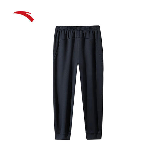 安踏（ANTA）加绒卫裤男秋冬新款针织运动长裤束脚休闲运动裤子152447325N 商品图5