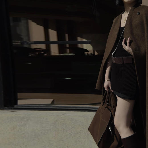 【顺丰包邮】03907 洛诗琳高奢初减澳毛立领骆驼绒长款毛呢大衣247660 商品图2