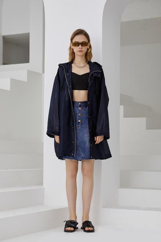 DAMO WANG/王大墨 休闲宽松版型拉链连帽外套 14302 商品图2