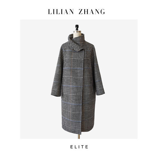 E-定制—时尚潮流—轻奢老钱—Oversized英伦风羊毛中长大衣 2406018 商品图2