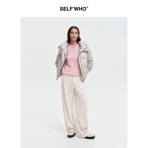 SELFWHO经典香蕉裤宽松抽绳休闲裤女2024秋冬新款通勤休闲运动裤 商品图1