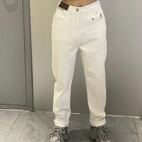 Z1后腰松紧皮标底抓绒哈伦牛仔裤40908 冬季 209994091001