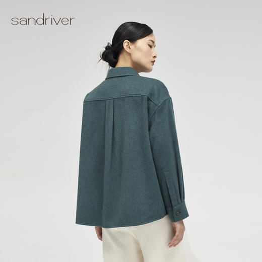 西藏羊绒呢新中式衬衫SJF96W309N 商品图6