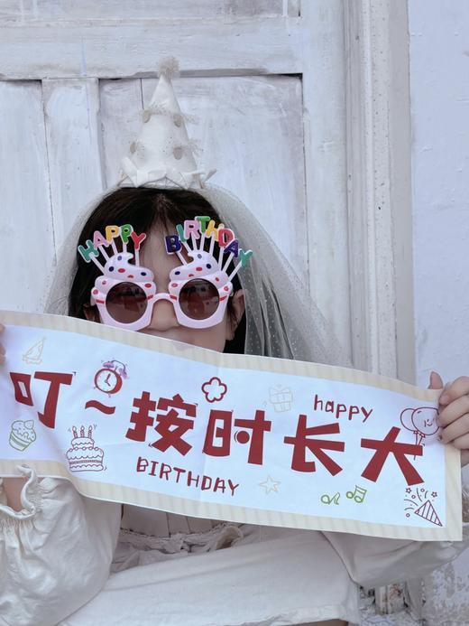 【生日横幅】小公主小王子生日快乐横幅 手持仪式感 商品图4