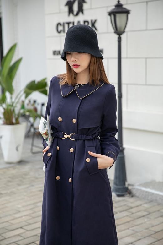 amadella 简约双排扣翻领大衣 14348 商品图0