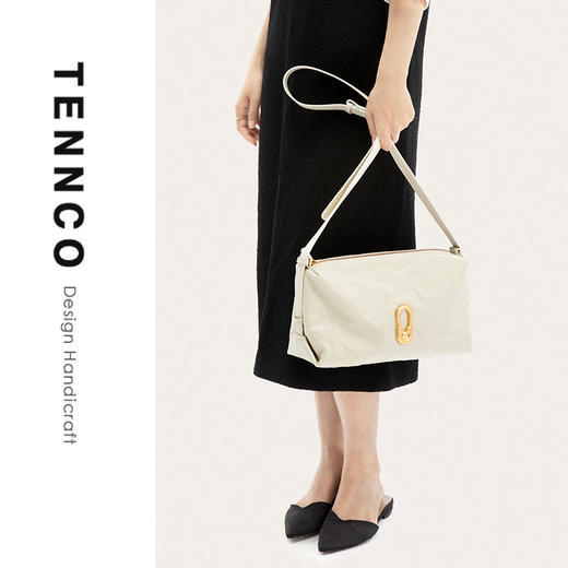 TENNCO【大白金包】2024新款植鞣皮枕头包通勤大容量单肩斜挎女包 商品图3