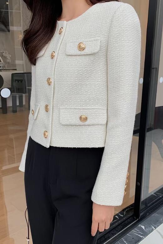 Le Malene 小香风圆领短款西装外套 14346 商品图2