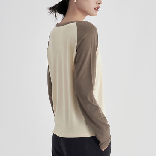 weyo秋冬修身女色纺小弧领保暖舒适打底衫A17308 商品图3