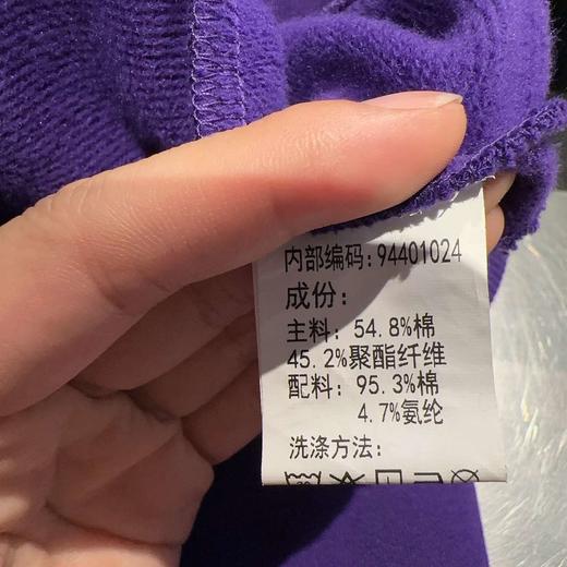 ZB1圆领大字母图案卫衣41005（紫黑） 冬季 944010240321 商品图5