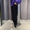 N1腰头抽绳小字母刺绣哈伦束脚长裤41105（黑） 冬季 144050050321 商品缩略图1