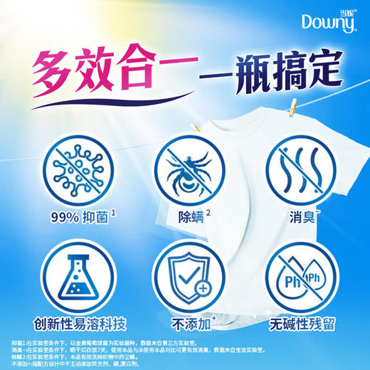 MM 山姆 当妮（Downy）消臭抑菌留香珠 清爽海洋香 850g 商品图3