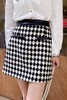 amadella 黑白菱形高腰拼皮半裙 14158 商品缩略图4