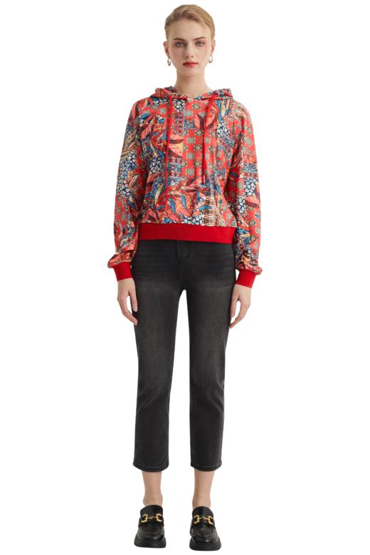 VIVIAN LIU薇薇安刘D2417302梅春女装新款连帽抽绳长袖针织衫 商品图5