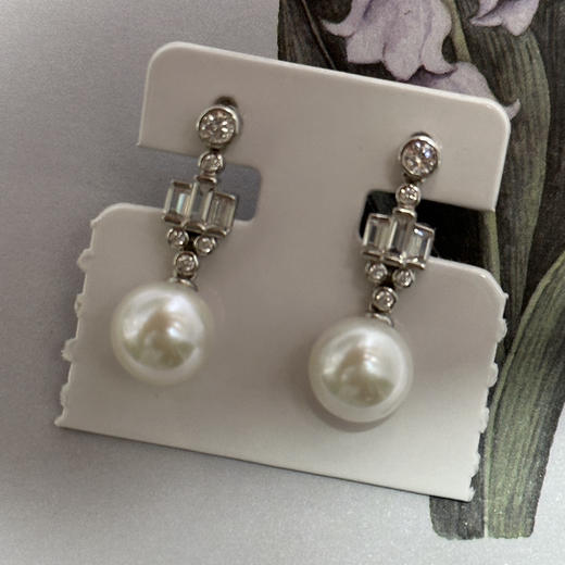 9-10mm 正圆基本无暇 ji强光 纯银配件 高级做工 商品图0