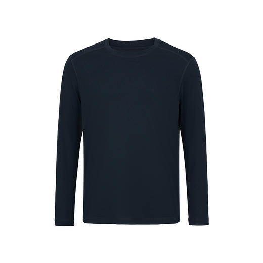 深蓝色长袖T 商品图0