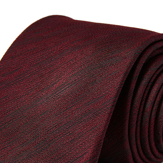 柒牌男装配饰领带男2025新款商务西装正装衬衫领条纹真丝手打领带	128F70160 商品图1