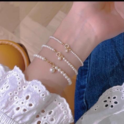 天然极光珍珠小baby珠手链 JD 商品图0